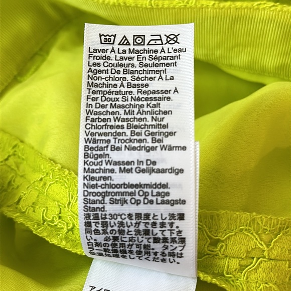 J Crew Number 3 Pencil Skirt in Citrine Lace NWT Size 6 - Picture 11 of 12